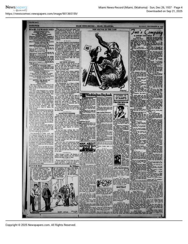 Newspaper: Miami News Record on Southbury