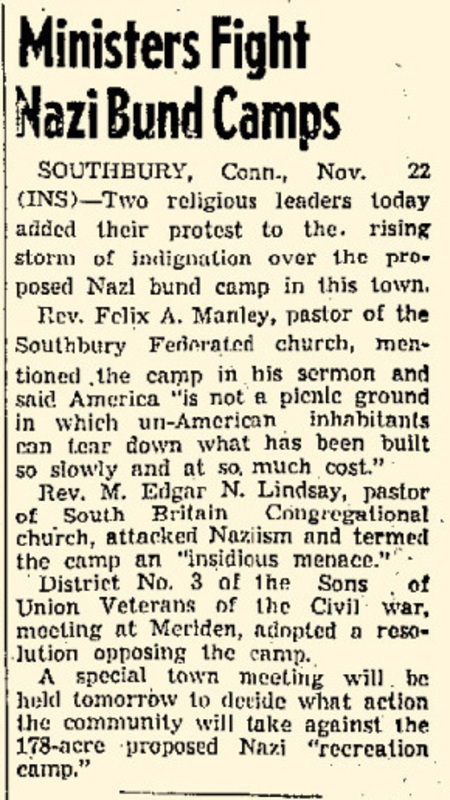 Black and white newsarticle.