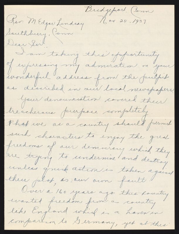 Note from a "Minority Citizen"