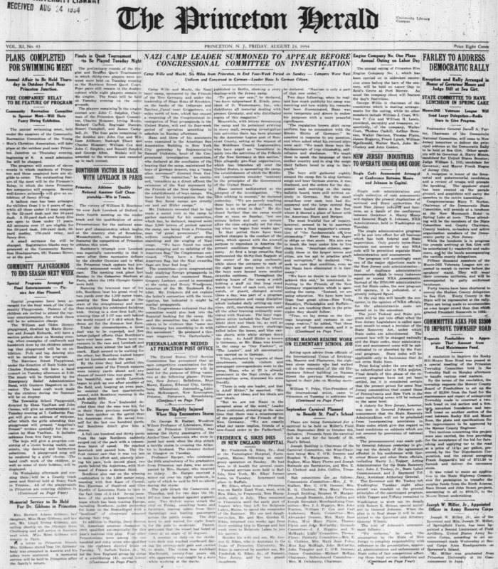 Newspaper: Princeton Papers 