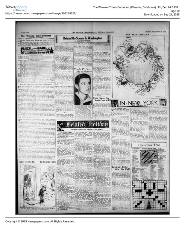 Newspaper: The Wewoka Times Democrat on Southbury