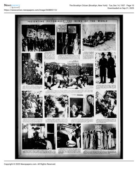 Newspaper: The Brooklyn Citizen on Southbury