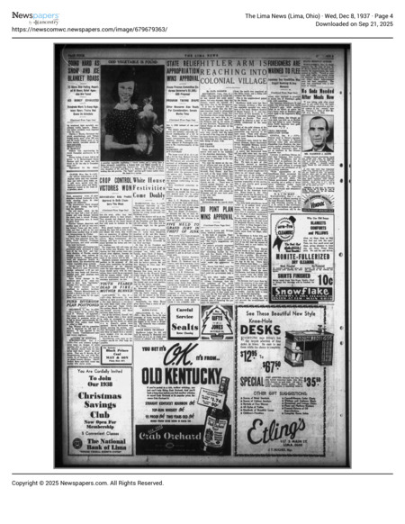 Newspaper: The Lima News on Southbury