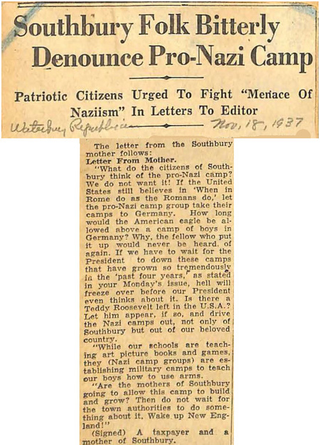 A black and white newsarticle. 